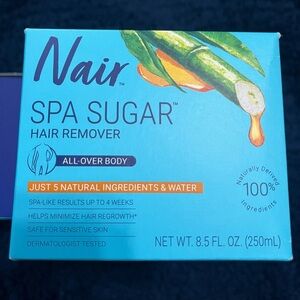 Nair Spa Sugar Hair Remover Kit 100% Naturally Derived Ingredients 8.5 Oz